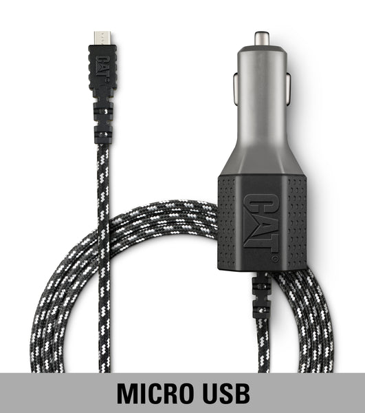 Chargeur de voiture USB simple - avec câble micro USB 6 '- DSP