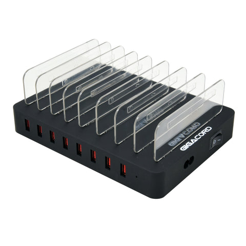 CHARGEUR GIGACORD 8 PORT AVEC CÂBLES MICRO USB - DSP